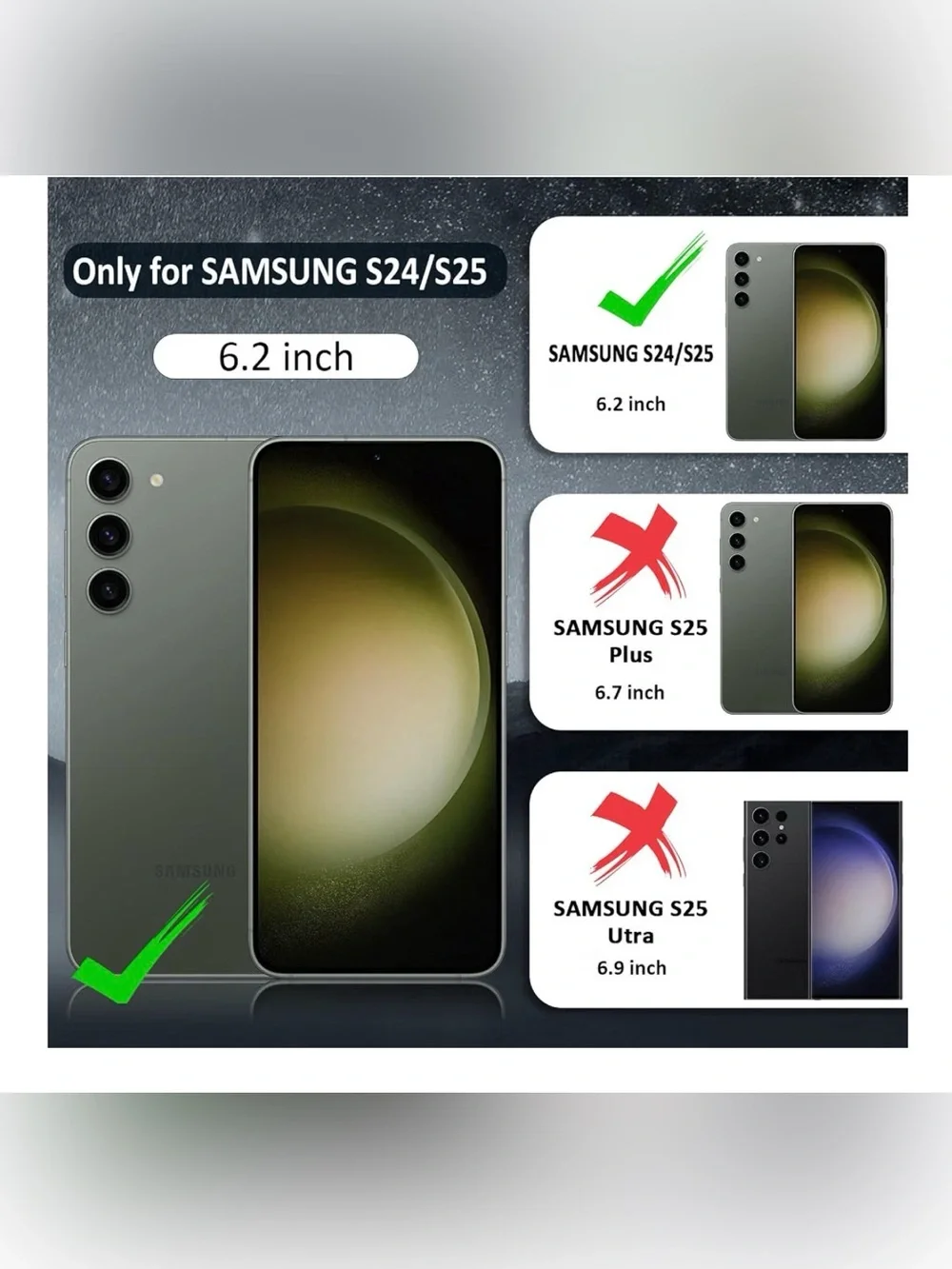 Red Magnetic Rugged Case with camera lens cover for Samsung Galaxy S24 S25 new